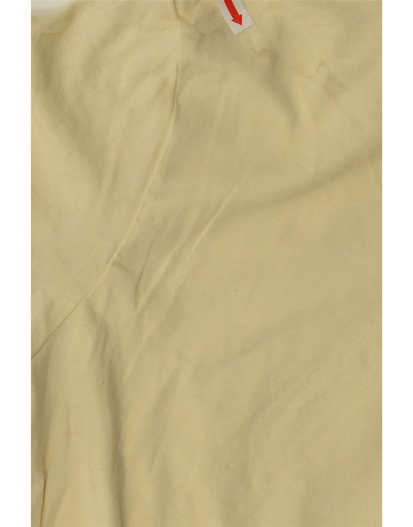 ADIDAS Womens Graphic T-Shirt Top UK 10 Small  Yellow Cotton Vintage Adidas and Second-Hand Adidas from Messina Hembry 
