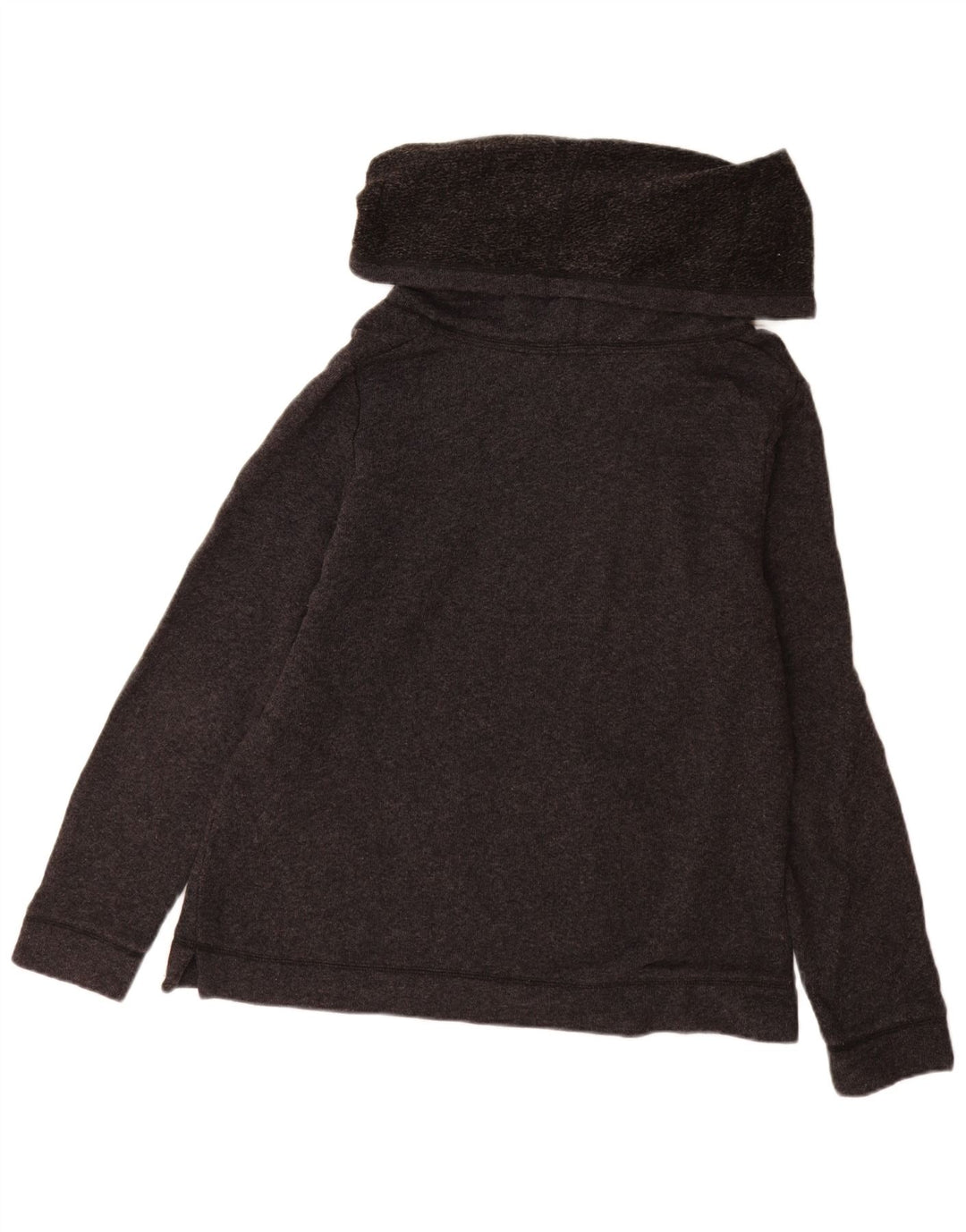 J. Crew Womens Roll Neck Hoodie Jumper UK 16 Large Grey