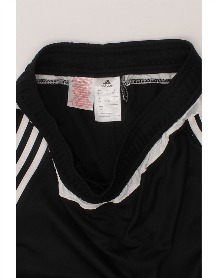 ADIDAS Boys Climacool Tracksuit Trousers 13-14 Years  Black Polyester Vintage Adidas and Second-Hand Adidas from Messina Hembry 