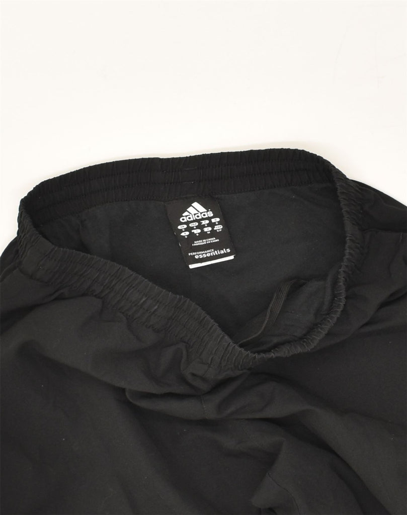 ADIDAS Mens Tracksuit Trousers Joggers Small Black Polyester | Vintage Adidas | Thrift | Second-Hand Adidas | Used Clothing | Messina Hembry 