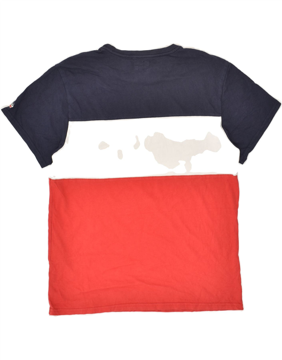 LEVI'S Mens Graphic T-Shirt Top Medium Red Colourblock Cotton | Vintage Levi's | Thrift | Second-Hand Levi's | Used Clothing | Messina Hembry 