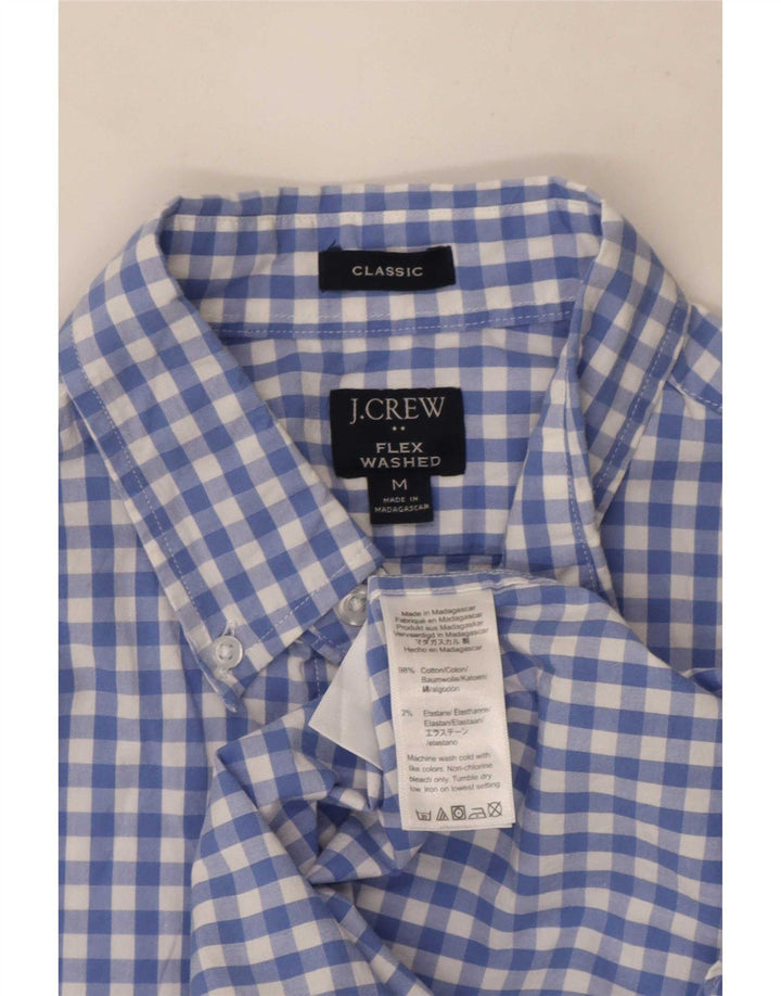 J. Crew Mens Classic Fit Shirt Medium Blue Gingham Cotton