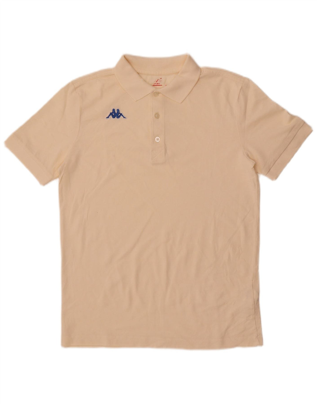 Kappa Mens Polo Shirt Medium White Cotton