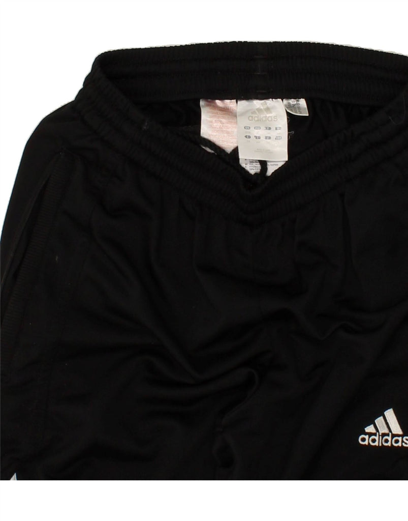 ADIDAS Boys Graphic Tracksuit Trousers 13-14 Years XL Black Polyester Vintage Adidas and Second-Hand Adidas from Messina Hembry 