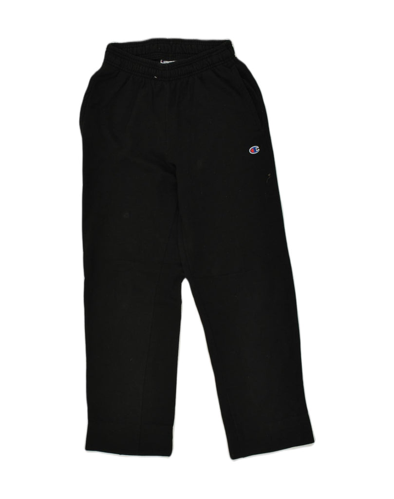 CHAMPION Mens Tracksuit Trousers Small Black Cotton | Vintage Champion | Thrift | Second-Hand Champion | Used Clothing | Messina Hembry 