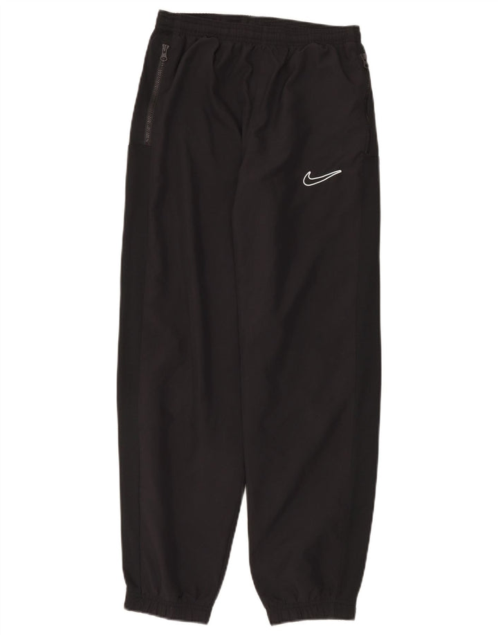 Nike Boys Tracksuit Trousers Joggers 12-13 Years Large Black Polyester