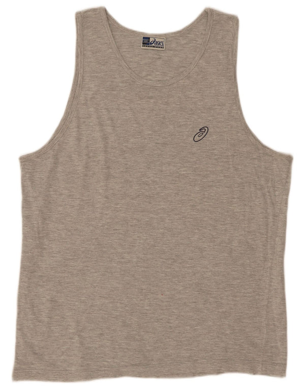 Asics Mens Vest Top 2XL Grey Cotton