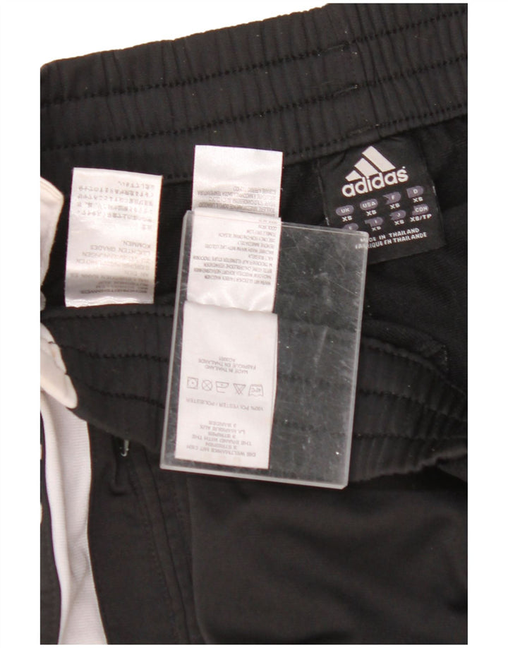 ADIDAS Mens Graphic Tracksuit Trousers XS Black Colourblock Polyester