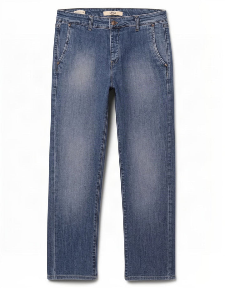 Liu Jo Mens Regular Slim Jeans W34 L28 Blue Cotton
