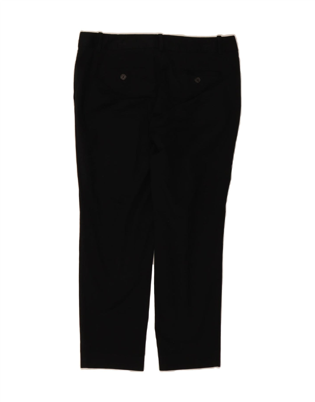 EDDIE BAUER Womens Slim Cropped Trousers US 8 Medium W32 L25 Black Cotton Vintage Eddie Bauer and Second-Hand Eddie Bauer from Messina Hembry 
