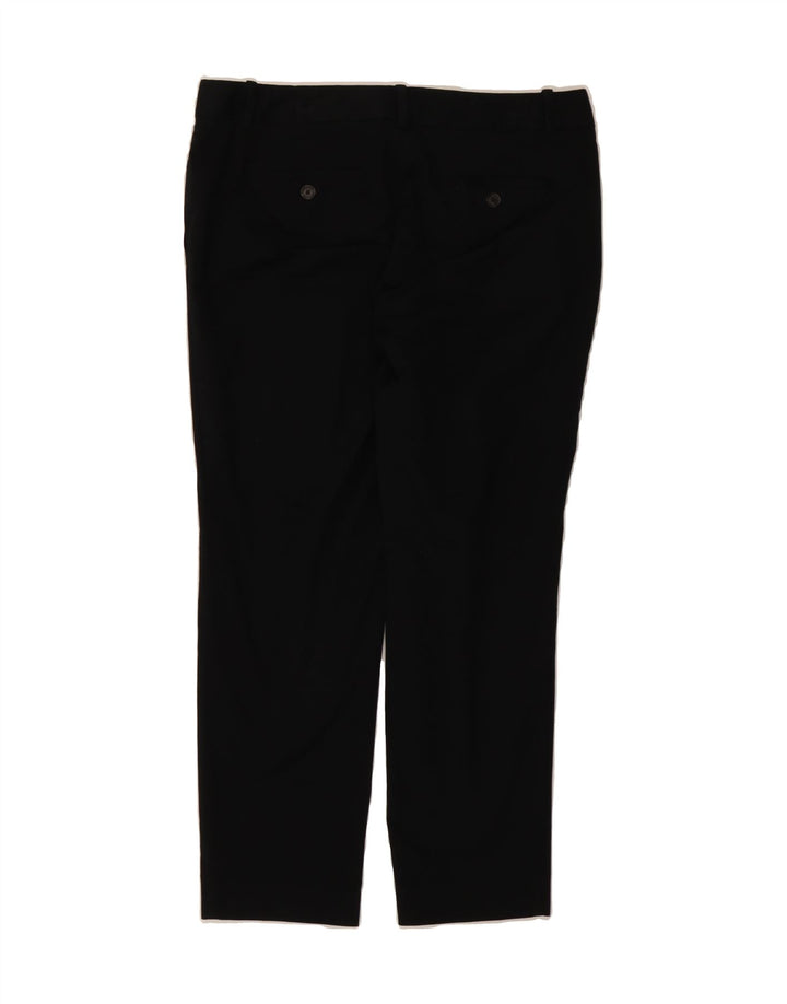EDDIE BAUER Womens Slim Cropped Trousers US 8 Medium W32 L25 Black Cotton Vintage Eddie Bauer and Second-Hand Eddie Bauer from Messina Hembry 