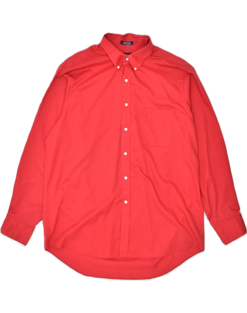 CHAPS Mens Shirt Size 17 /12 XL Red Cotton | Vintage Chaps | Thrift | Second-Hand Chaps | Used Clothing | Messina Hembry 