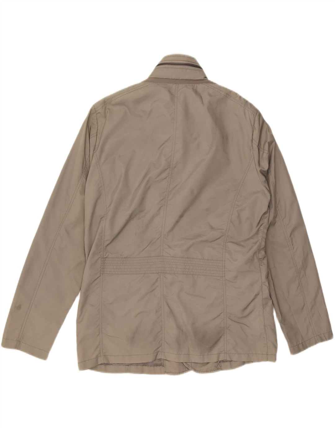 Geox Mens Hooded Utility Jacket UK 42 XL Grey Polyamide