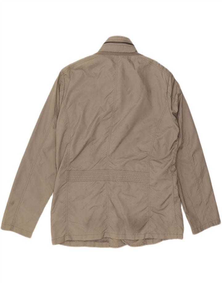 Geox Mens Hooded Utility Jacket UK 42 XL Grey Polyamide
