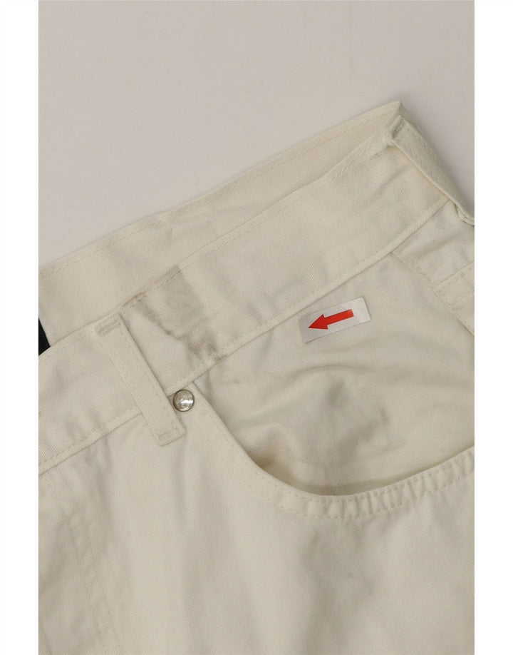 VALENTINO Mens Straight Casual Trousers W36 L31 White Cotton