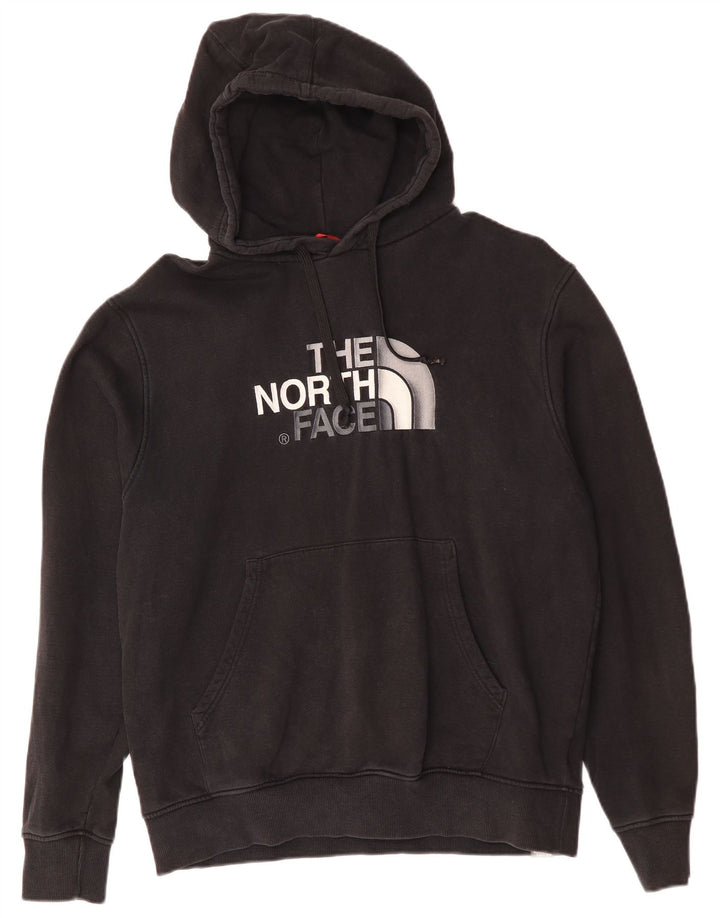 The North Face Mens Graphic Hoodie Jumper Large Black Cotton