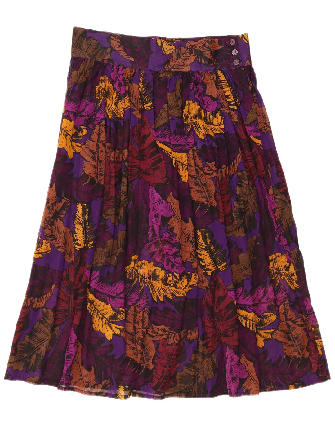 Vintage Womens Pleated Skirt US 6 Medium W32 Multicoloured Floral