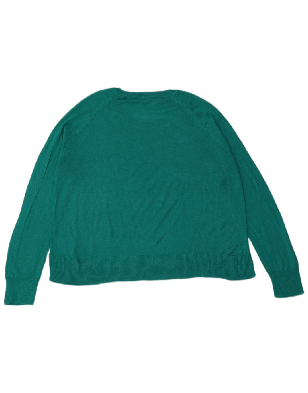 Zara Womens Oversized Boat Neck Jumper Sweater UK 10 Small Green