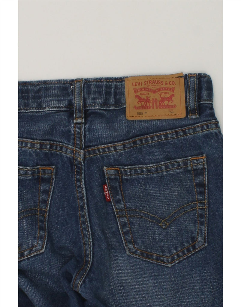 LEVI'S Boys 505 Regular Straight Jeans 6-7 Years W22 L21  Navy Blue Cotton | Vintage Levi's | Thrift | Second-Hand Levi's | Used Clothing | Messina Hembry 