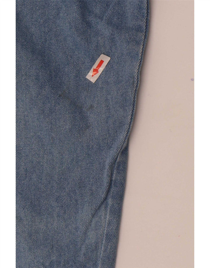 POP 84 Womens 2 Button Denim Blazer Jacket UK 10 Small Blue