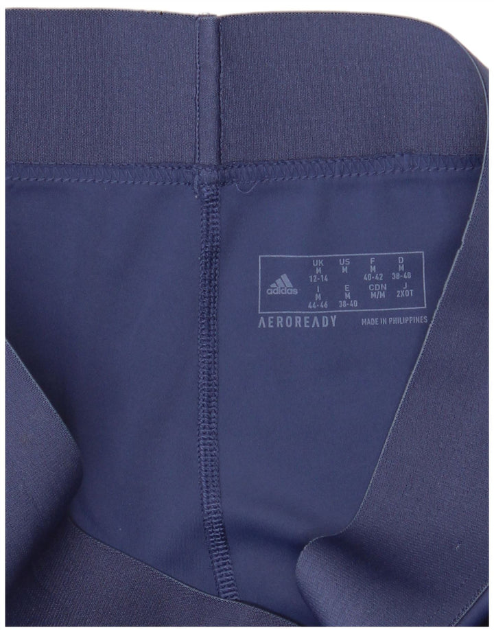Adidas Womens Aeroready Leggings UK 12/14 Medium  Navy Blue