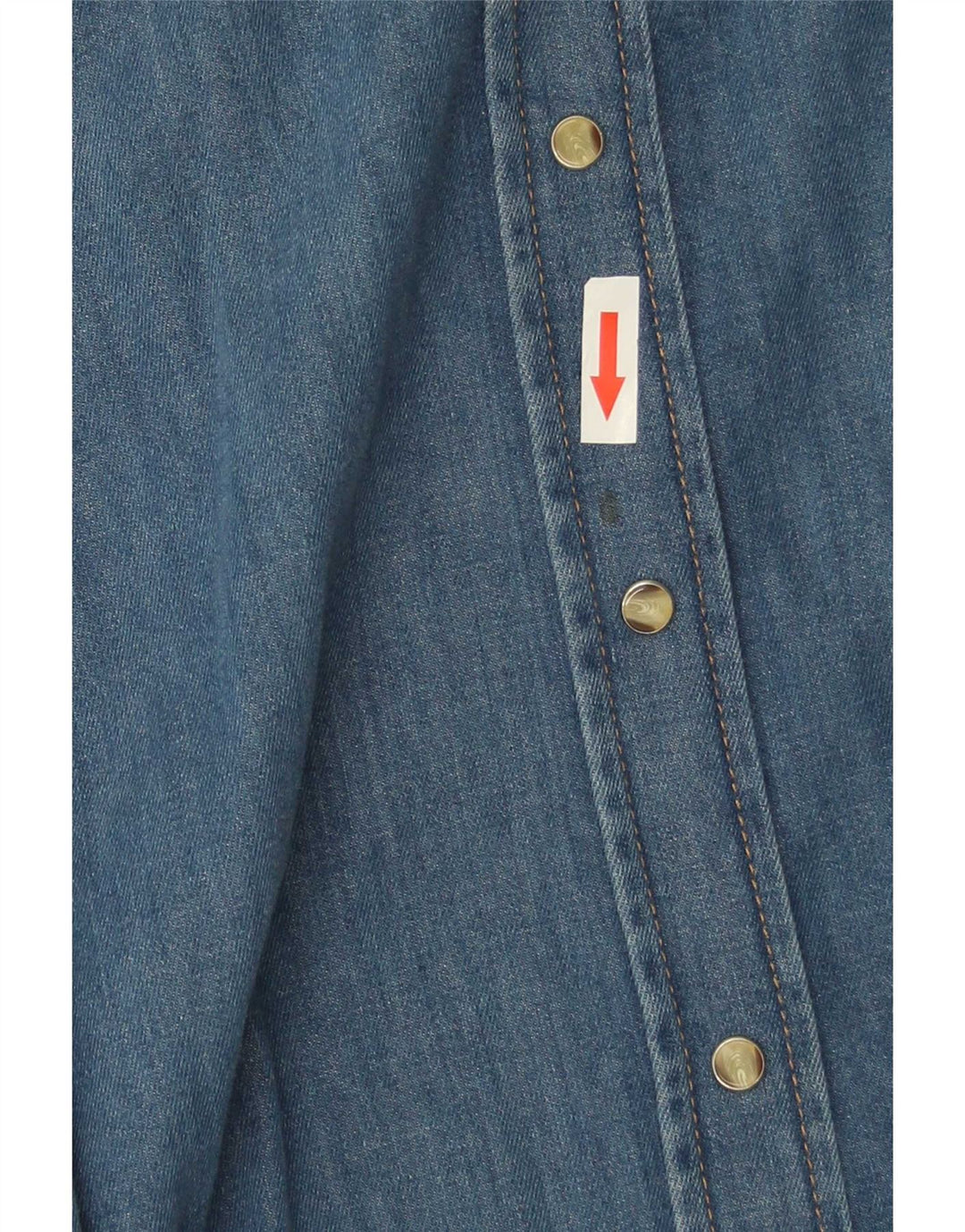 Massimo Dutti Womens Denim Shirt UK 10 Small Blue