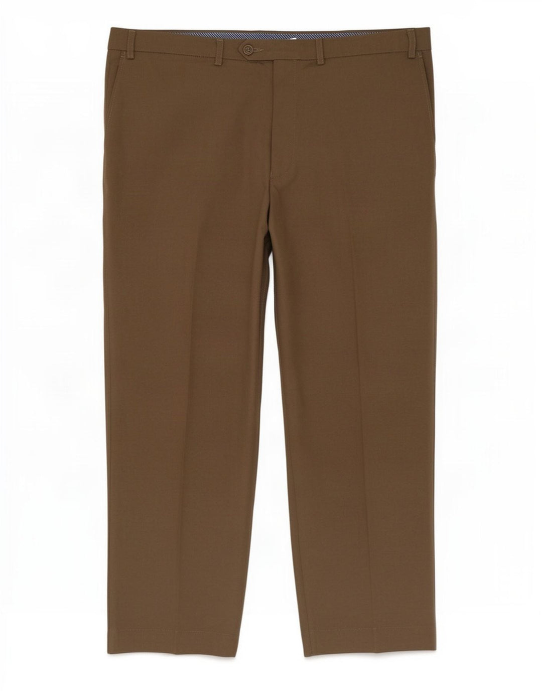 Marks & Spencer Mens Straight Suit Trousers W42 L29 Beige Polyester