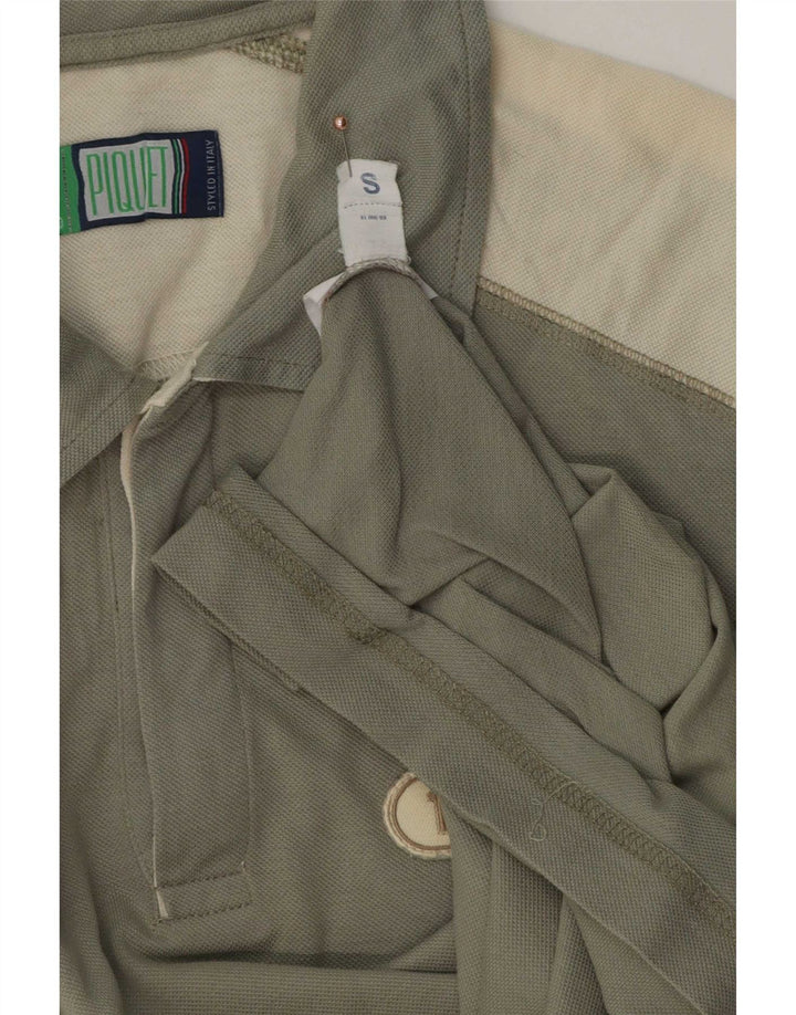 Sergio Tacchini Mens Polo Shirt Small Green Colourblock