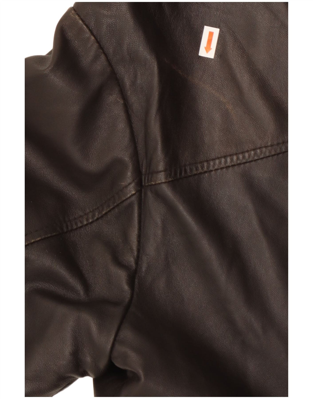 Geox Mens Bomber Leather Jacket UK 42 XL Black Leather