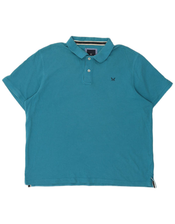 Crew Clothing Mens Polo Shirt 2XL Blue Cotton