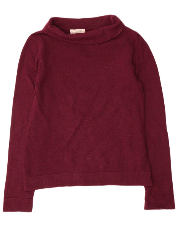 Hobbs Womens Roll Neck Jumper Sweater UK 10 Small Purple Wool