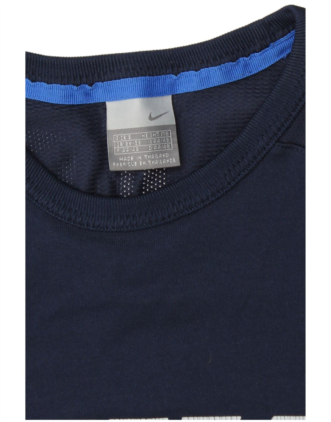 Nike Mens Graphic Top Long Sleeve UK 36/38 Small Navy Blue