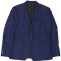 Zara Mens 2 Button Slim Fit Blazer Jacket EU 54 XL Navy Blue