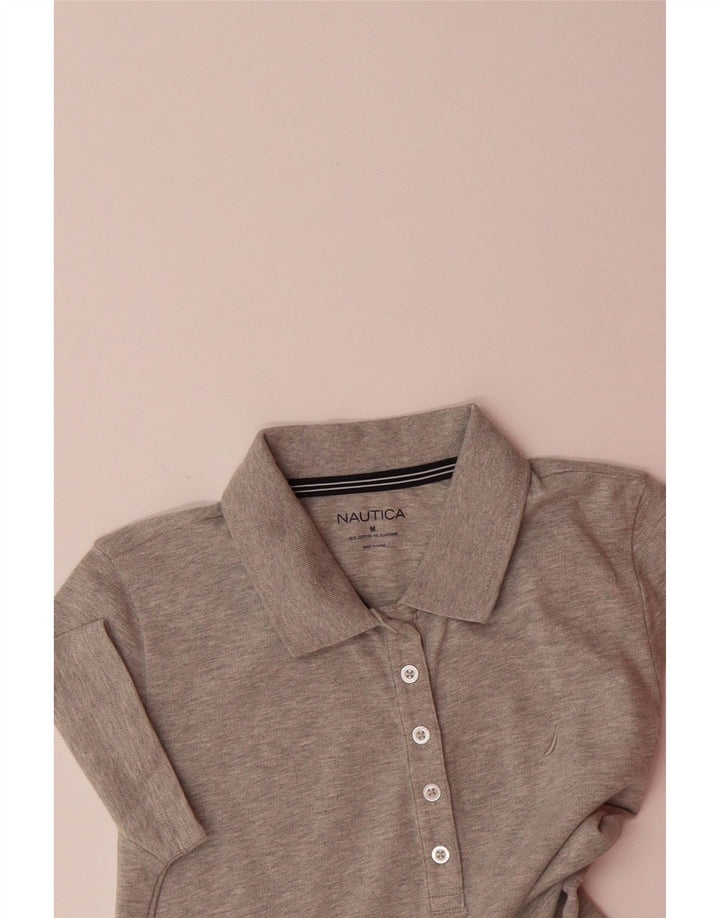 NAUTICA Womens Polo Dress UK 12 Medium Grey Cotton Vintage Nautica and Second-Hand Nautica from Messina Hembry 