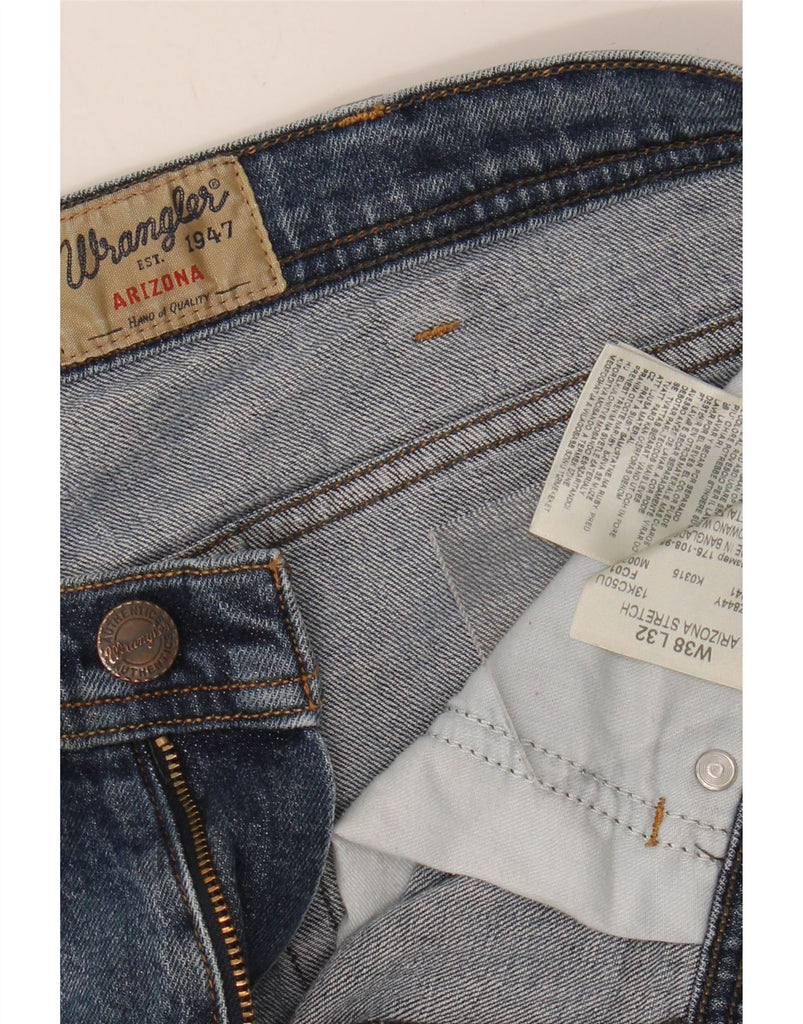 WRANGLER Mens Arizona Stretch Straight Jeans W38 L32 Blue Cotton Vintage Wrangler and Second-Hand Wrangler from Messina Hembry 