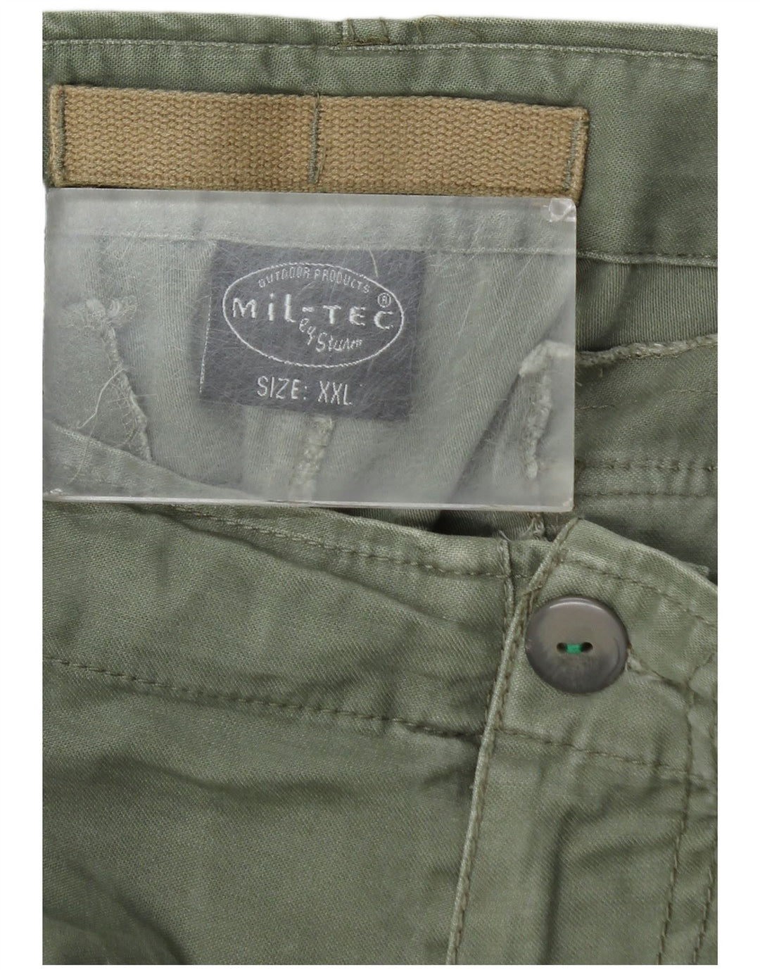 Mil-Tec Mens Cargo Shorts 2XL W42 Green Cotton