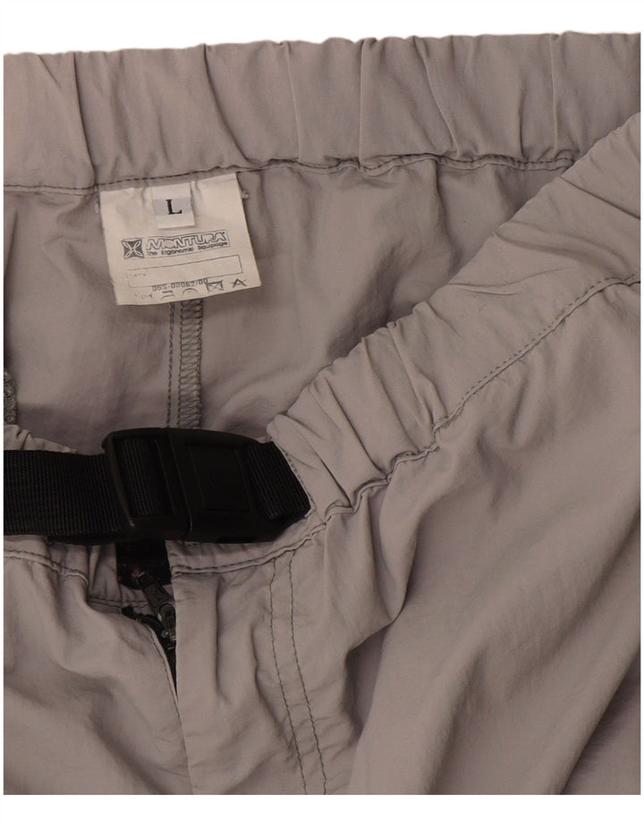Montura Womens Straight Hiking Cargo Trousers Large W34 L33 Grey