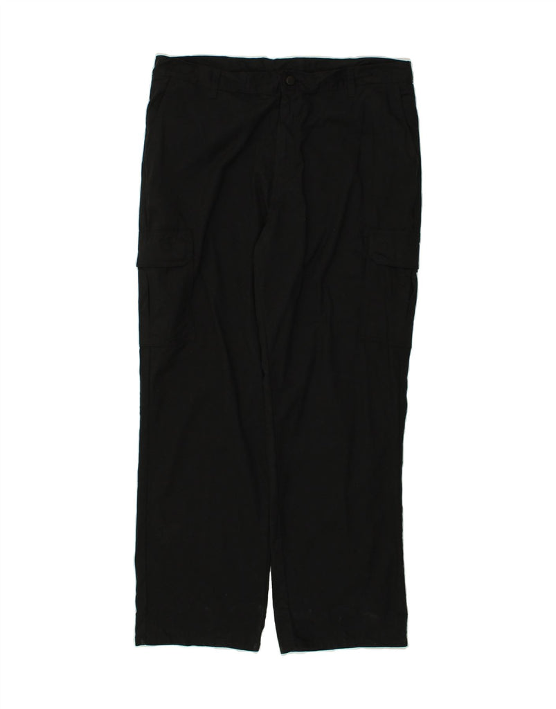 DICKIES Mens Straight Cargo Trousers W40 L32 Black Polyester | Vintage Dickies | Thrift | Second-Hand Dickies | Used Clothing | Messina Hembry 