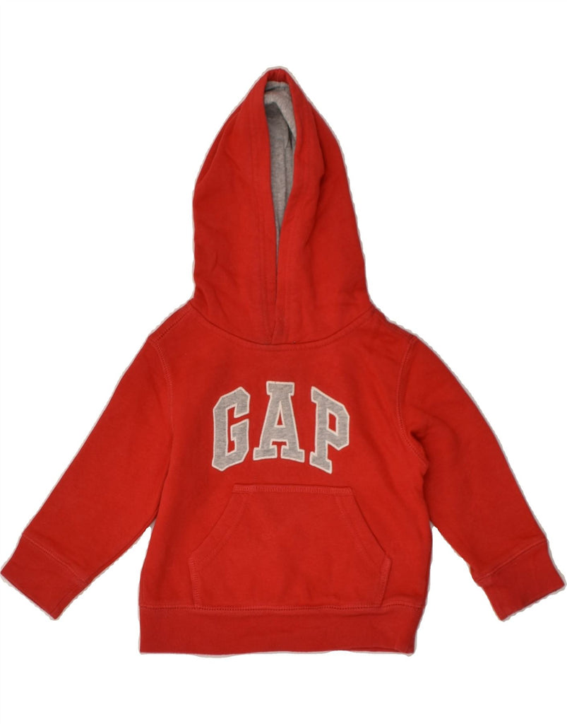 GAP Baby Boys Graphic Hoodie Jumper 18-24 Months Red Cotton | Vintage Gap | Thrift | Second-Hand Gap | Used Clothing | Messina Hembry 