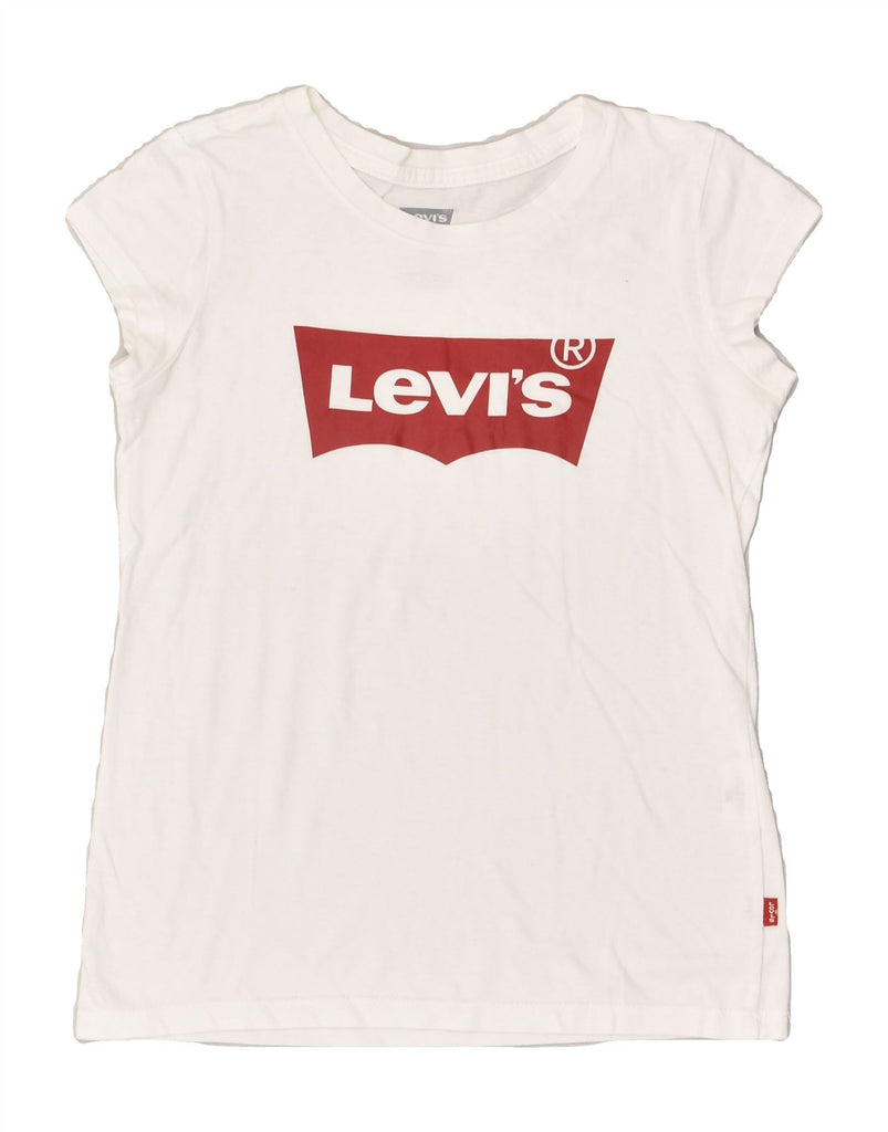 LEVI'S Girls Graphic T-Shirt Top 11-12 Years White | Vintage Levi's | Thrift | Second-Hand Levi's | Used Clothing | Messina Hembry 