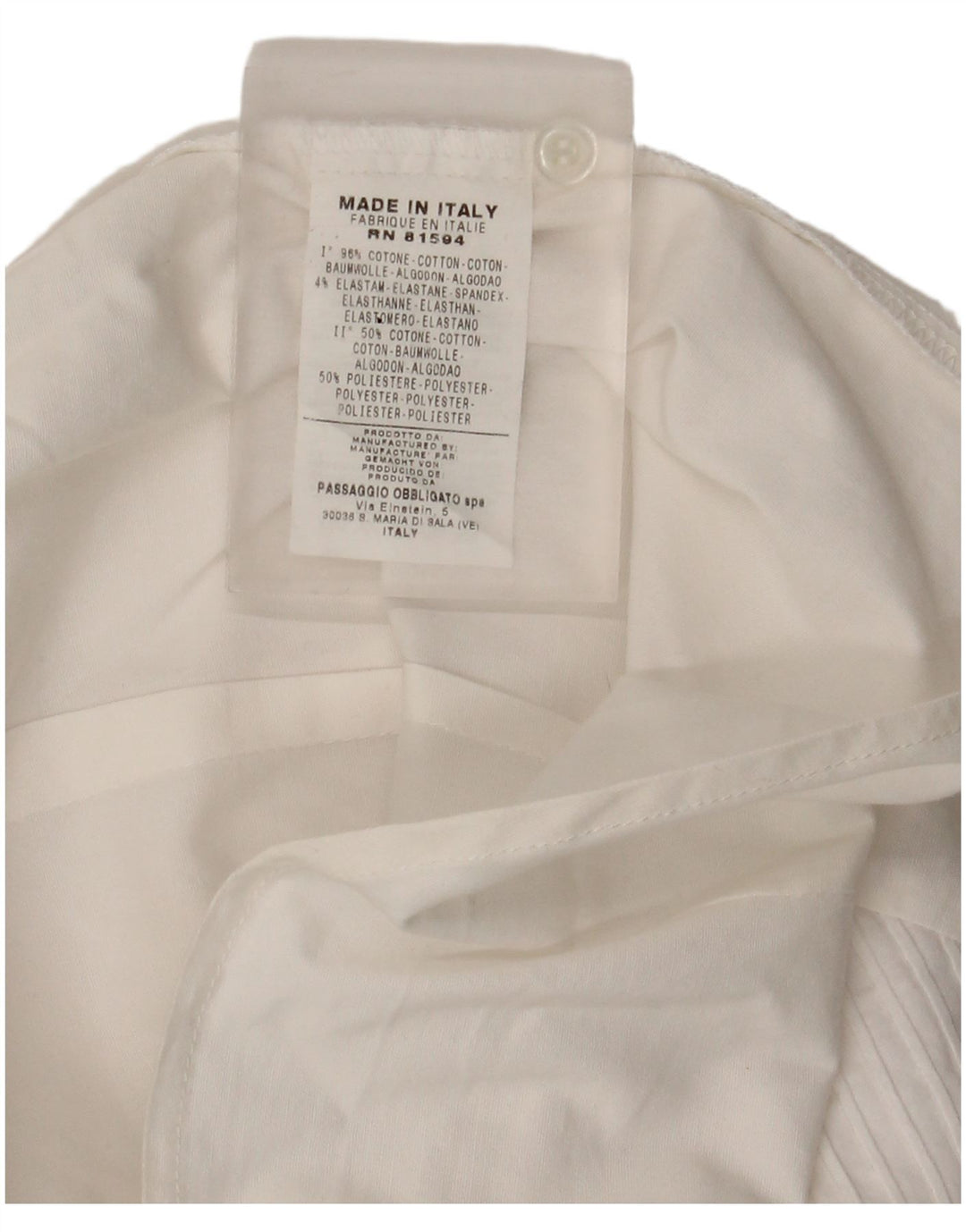 Vintage Womens Shirt UK 14 Medium White Cotton