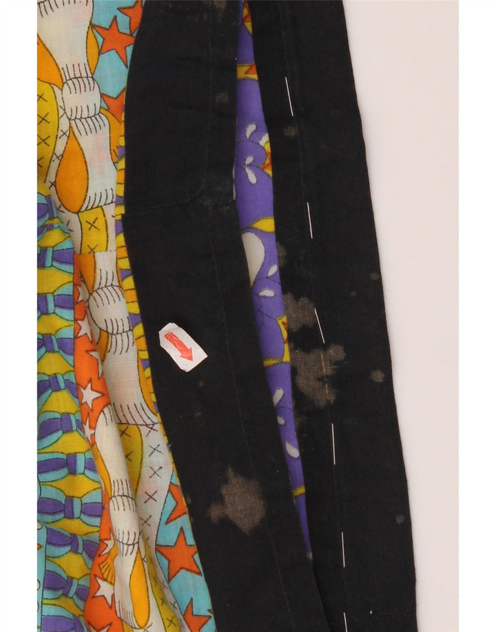 Vintage Womens High Waist A-Line Skirt W28 Medium Multicoloured Geometric