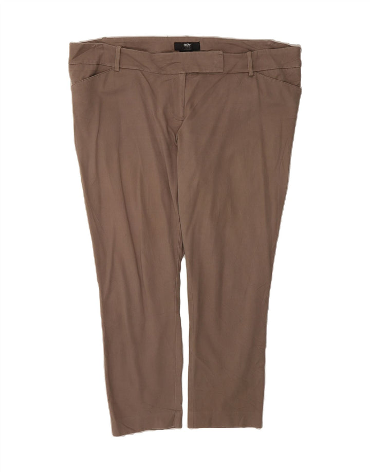 MOSSIMO Womens Slim Cropped Trousers US 18 2XL W44 L26 Grey Cotton Vintage Mossimo and Second-Hand Mossimo from Messina Hembry 