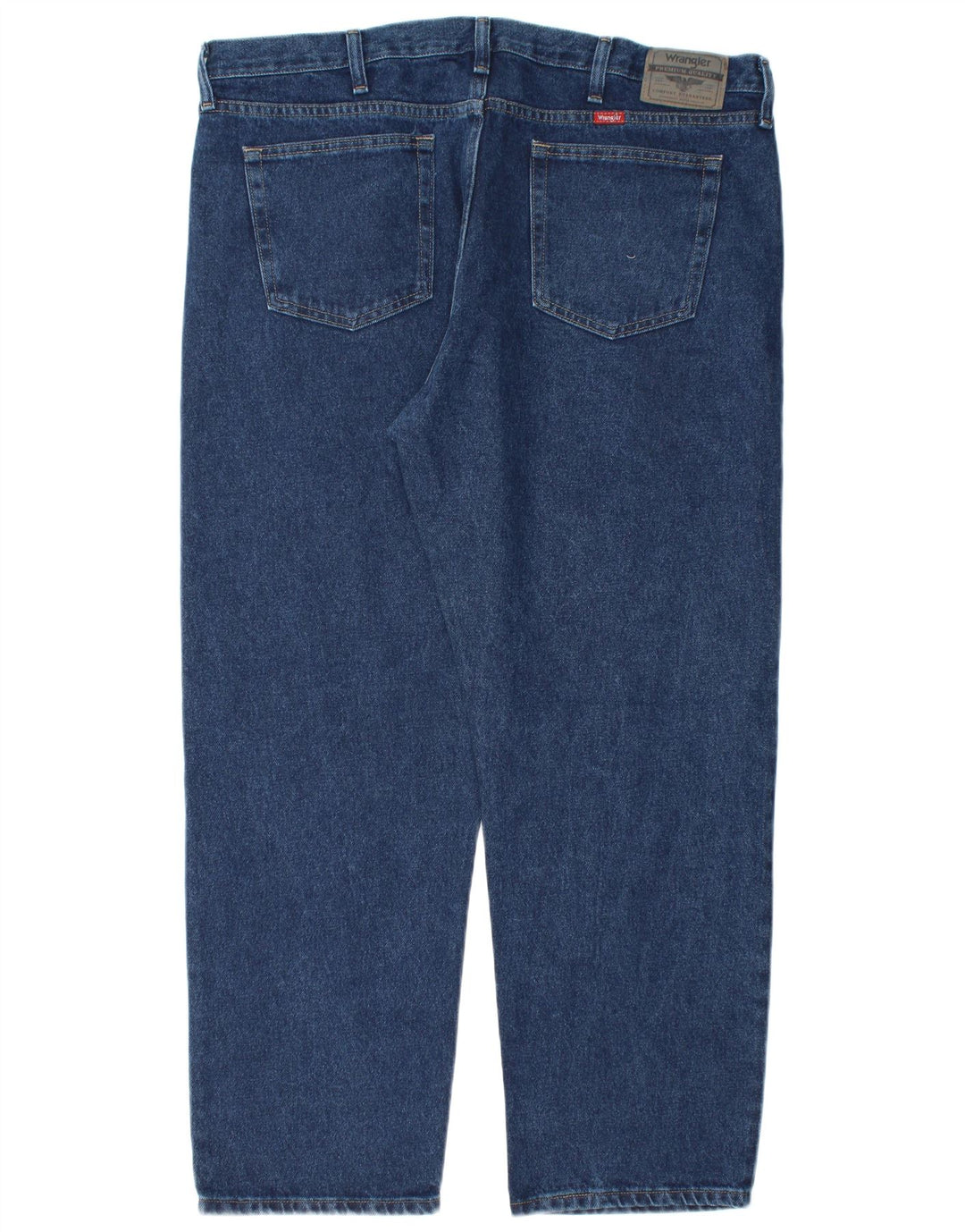 Wrangler Mens Straight Jeans W40 L30 Navy Blue Cotton