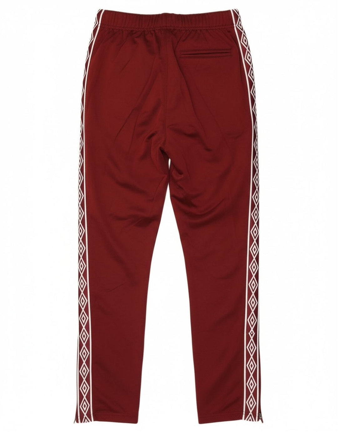 Umbro Mens Graphic Tracksuit Trousers Small Burgundy Polyester