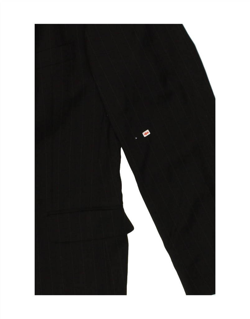 TOMMY HILFIGER Mens 3 Button Blazer Jacket UK 38 Medium Black Striped | Vintage Tommy Hilfiger | Thrift | Second-Hand Tommy Hilfiger | Used Clothing | Messina Hembry 