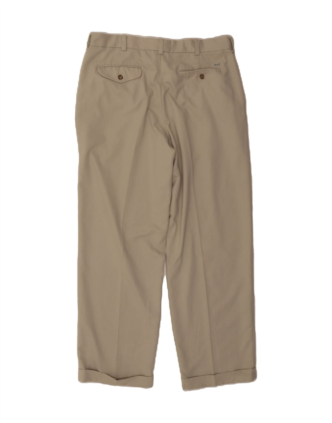 IZOD Mens Pegged Chino Trousers W36 L32 Beige Polyester Vintage Izod and Second-Hand Izod from Messina Hembry 