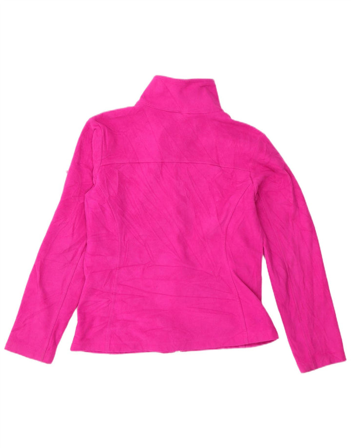 Columbia Womens Fleece Jacket UK 14 Medium Pink Polyester