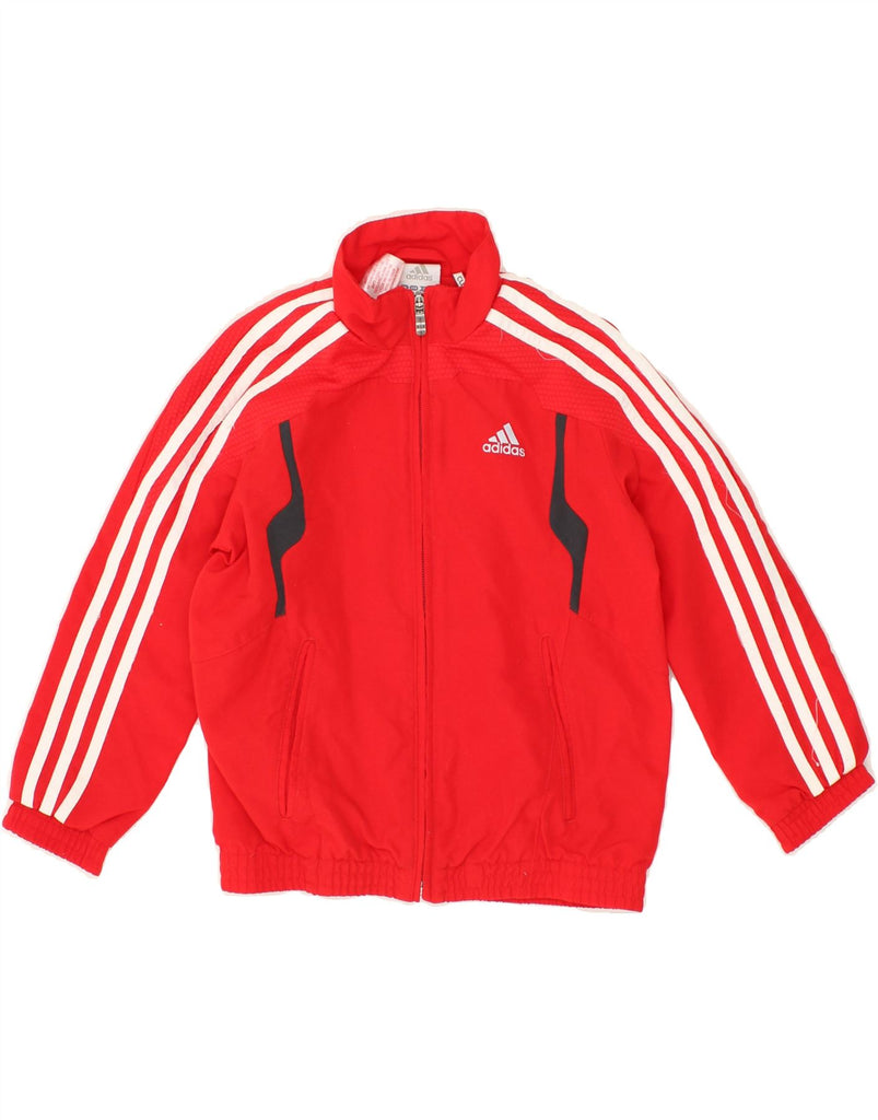 ADIDAS Boys Tracksuit Top Jacket 5-6 Years Orange Polyester | Vintage Adidas | Thrift | Second-Hand Adidas | Used Clothing | Messina Hembry 