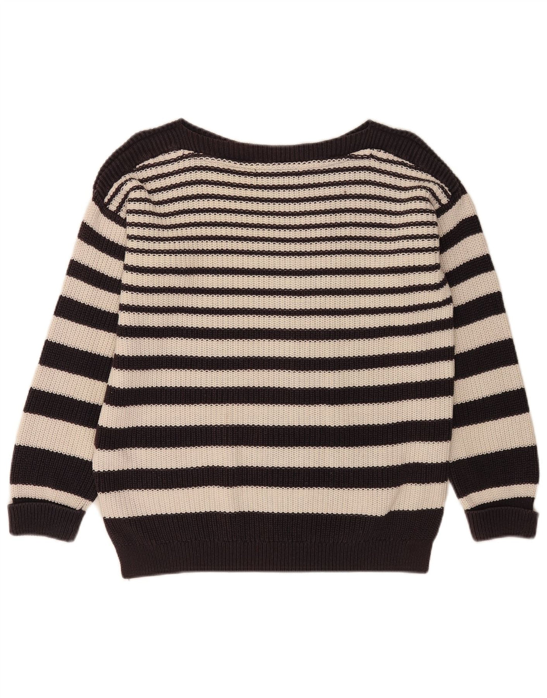 Marks & Spencer Womens Boat Neck Jumper Sweater UK 14 Medium Navy Blue